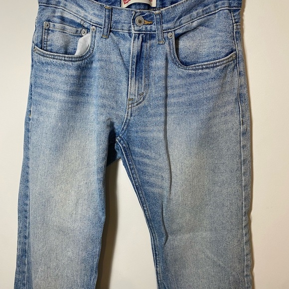 Kids Levi 505 Regular Light Wash Mom Jeans size 16 28 by 28 - Picture 7 of 16